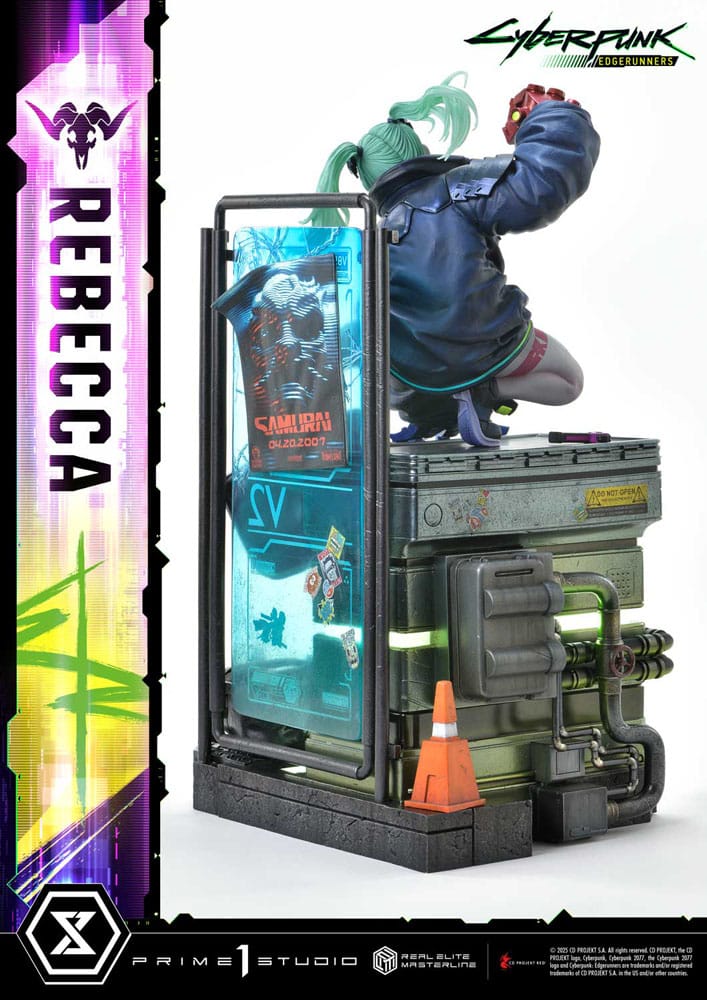 Cyberpunk: Edgerunners statuette Real Elite Masterline Series 1/4 Rebecca Deluxe Version 54 cm