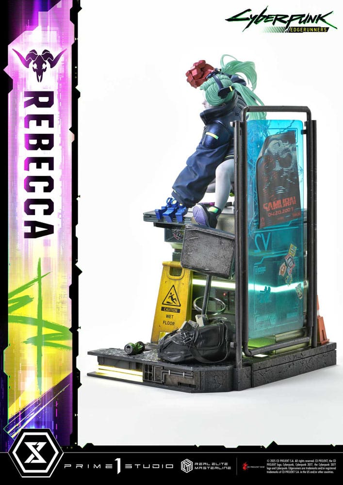 Cyberpunk: Edgerunners statuette Real Elite Masterline Series 1/4 Rebecca Deluxe Version 54 cm