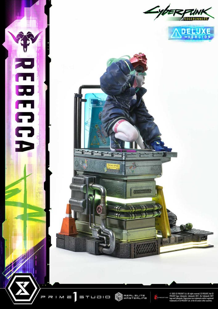 Cyberpunk: Edgerunners statuette Real Elite Masterline Series 1/4 Rebecca Deluxe Version 54 cm
