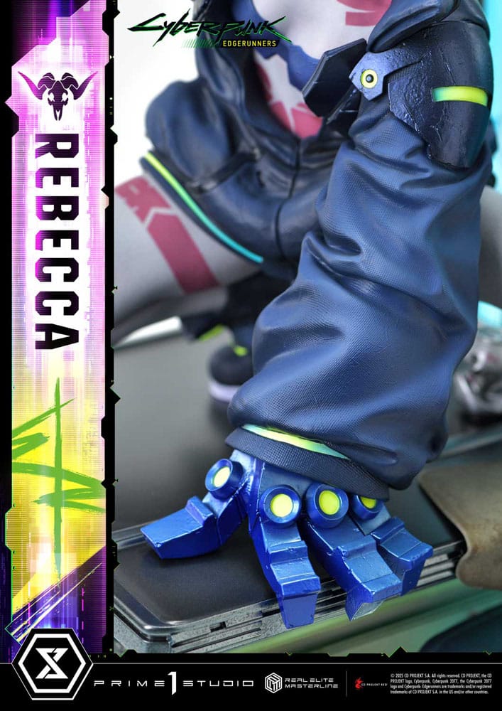 Cyberpunk: Edgerunners statuette Real Elite Masterline Series 1/4 Rebecca Deluxe Version 54 cm