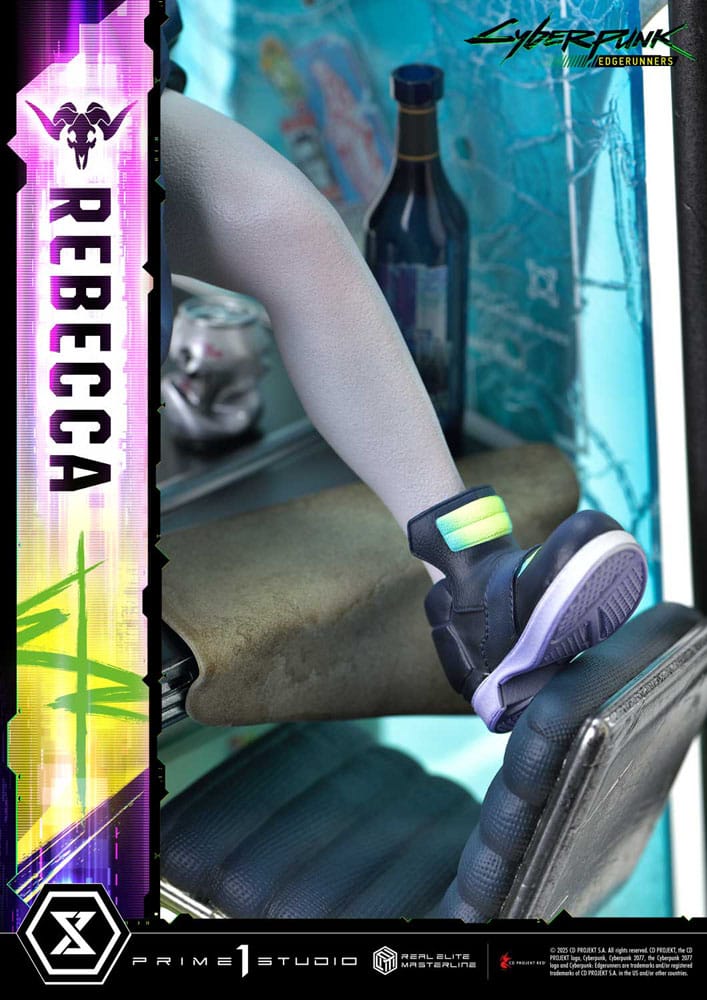 Cyberpunk: Edgerunners statuette Real Elite Masterline Series 1/4 Rebecca Deluxe Version 54 cm
