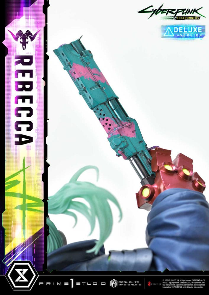 Cyberpunk: Edgerunners statuette Real Elite Masterline Series 1/4 Rebecca Deluxe Version 54 cm
