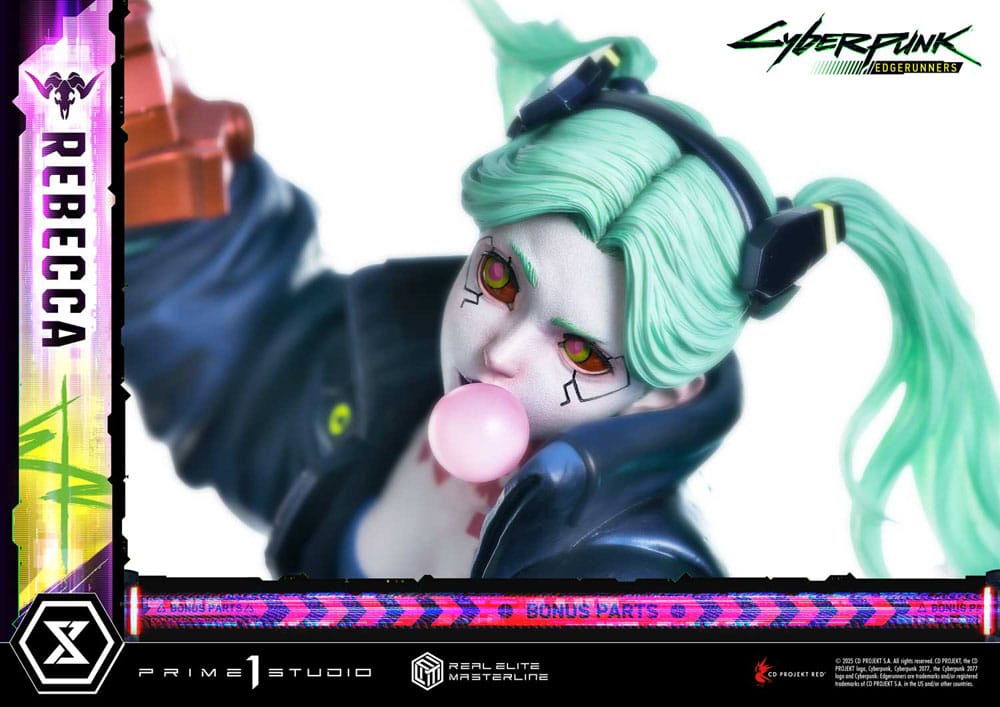 Cyberpunk: Edgerunners statuette Real Elite Masterline Series 1/4 Rebecca Deluxe Bonus Version 54 cm