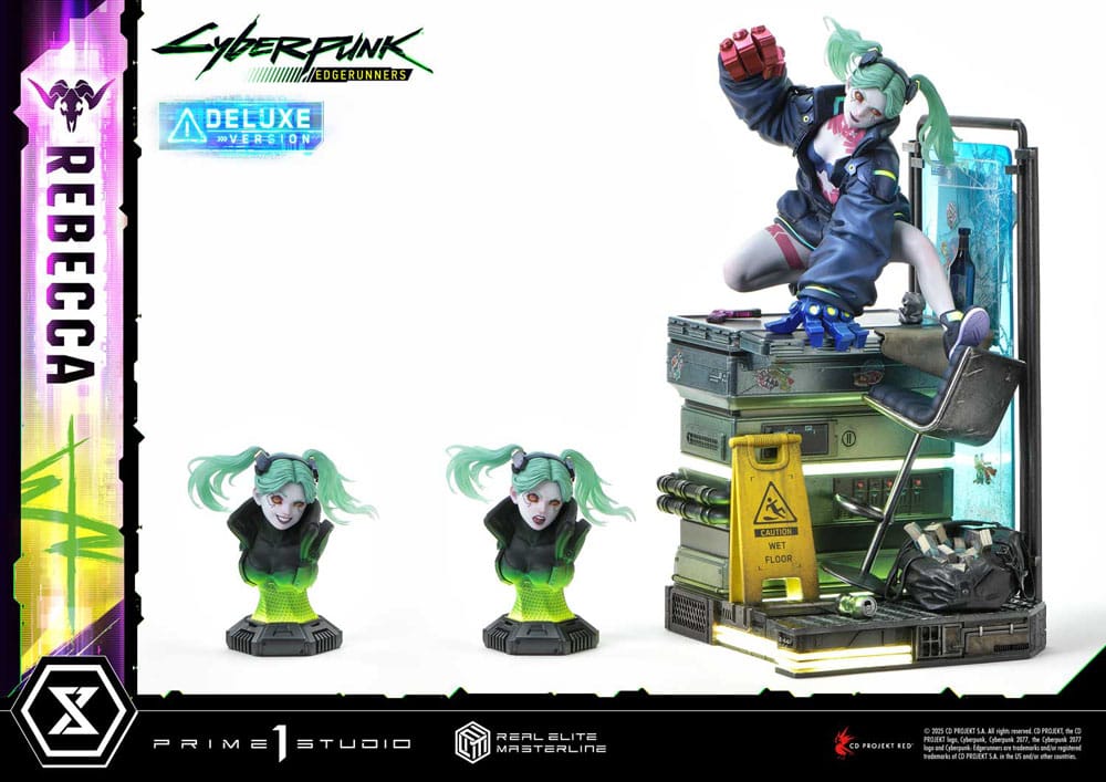 Cyberpunk: Edgerunners statuette Real Elite Masterline Series 1/4 Rebecca Deluxe Bonus Version 54 cm