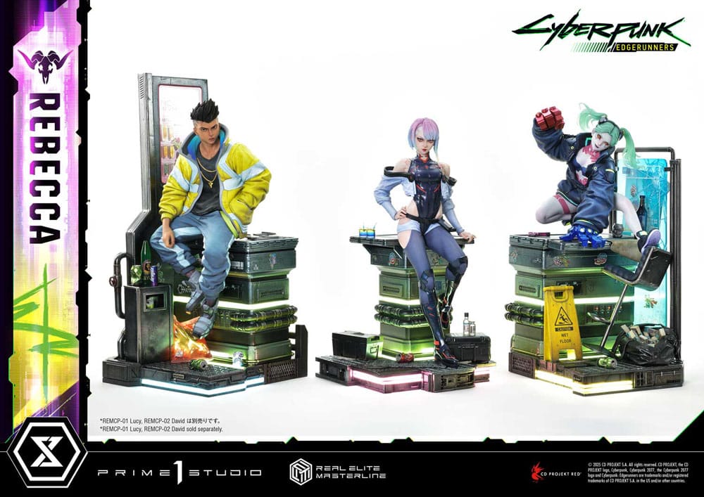 Cyberpunk: Edgerunners statuette Real Elite Masterline Series 1/4 Rebecca Deluxe Bonus Version 54 cm