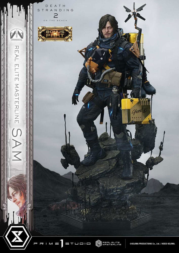 Death Stranding 2: On the Beach statuette Real Elite Masterline Series 1/3 Sam Deluxe Bonus Version 83 cm