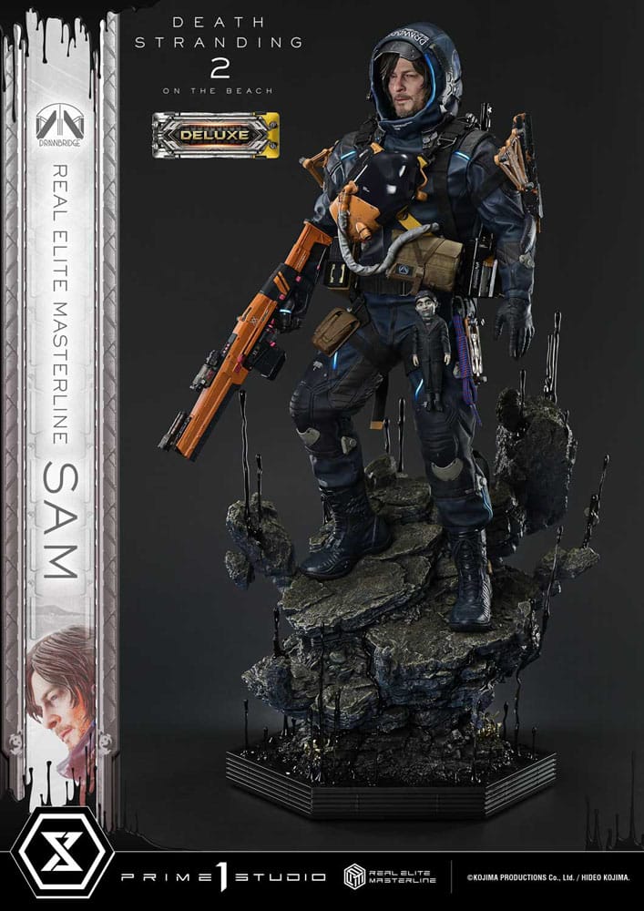 Death Stranding 2: On the Beach statuette Real Elite Masterline Series 1/3 Sam Deluxe Bonus Version 83 cm