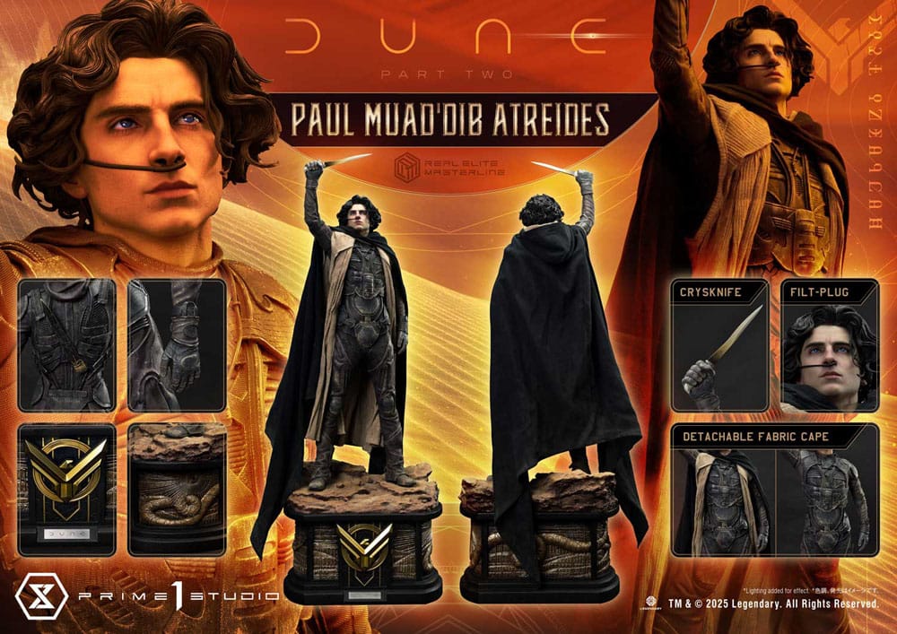Dune: Part Two statuette Real Elite Masterline Series 1/3 Paul Atreides 90 cm