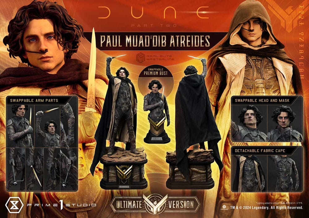 Dune: Part Two statuette Real Elite Masterline Series 1/3 Paul Atreides Ultimate Verison 90 cm