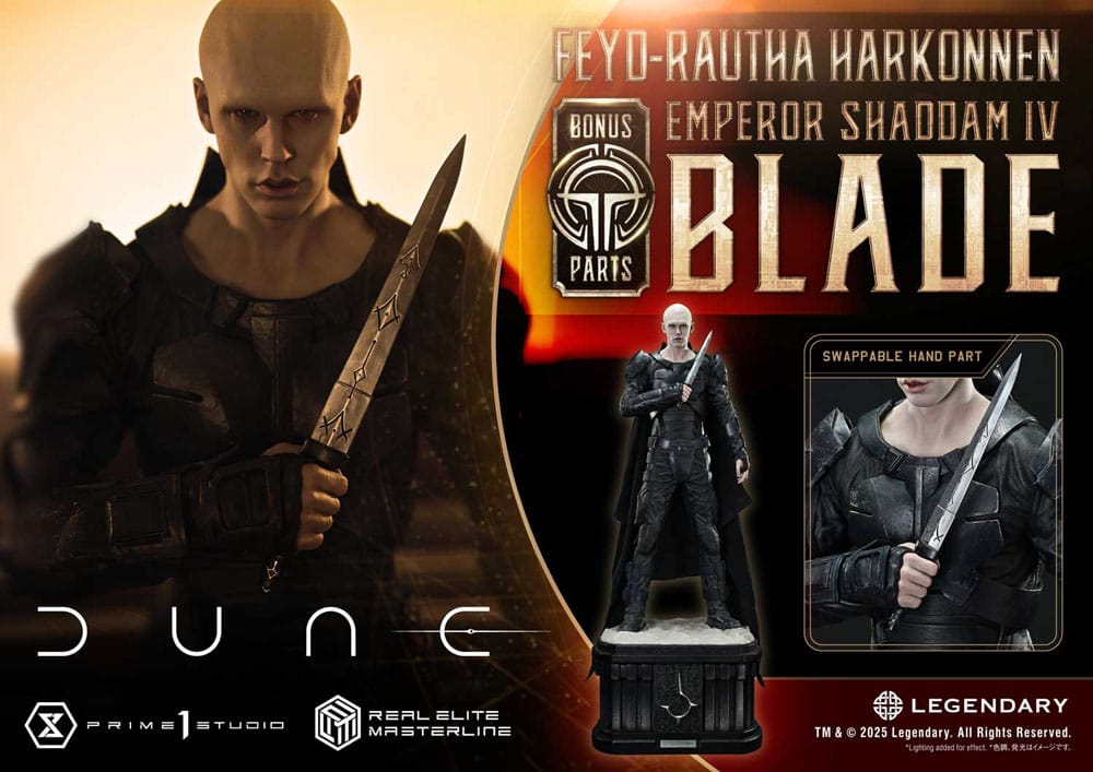 Dune: Part Two statuette Real Elite Masterline Series 1/3 Feyd-Rautha Harkonnen Ultimate Bonus Version 83 cm