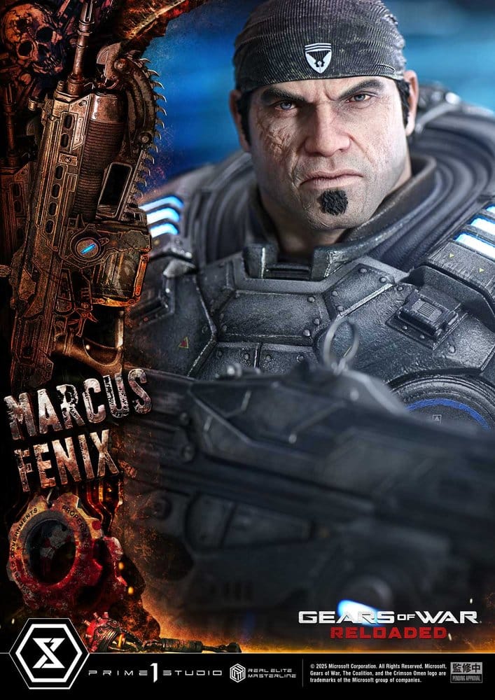 Gears of War: Reloaded statuette Real Elite Masterline Series 1/3 Marcus Fenix Ultimate Version 97 cm