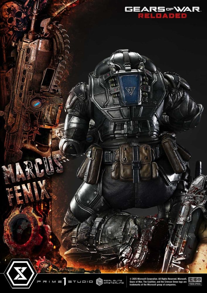 Gears of War: Reloaded statuette Real Elite Masterline Series 1/3 Marcus Fenix Ultimate Version 97 cm