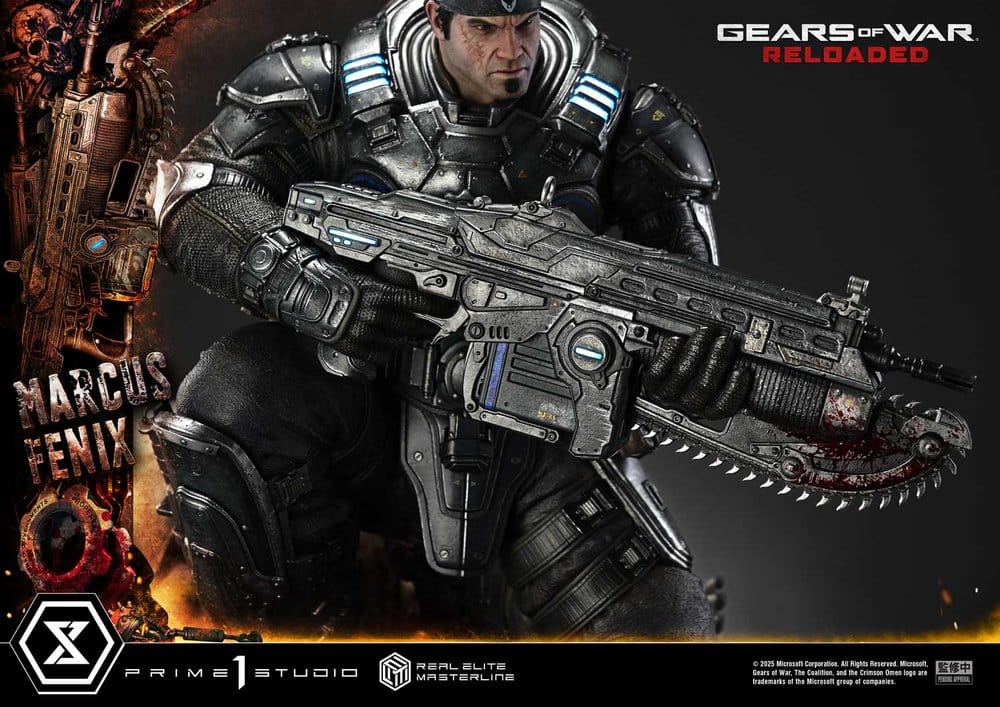 Gears of War: Reloaded statuette Real Elite Masterline Series 1/3 Marcus Fenix Ultimate Version 97 cm