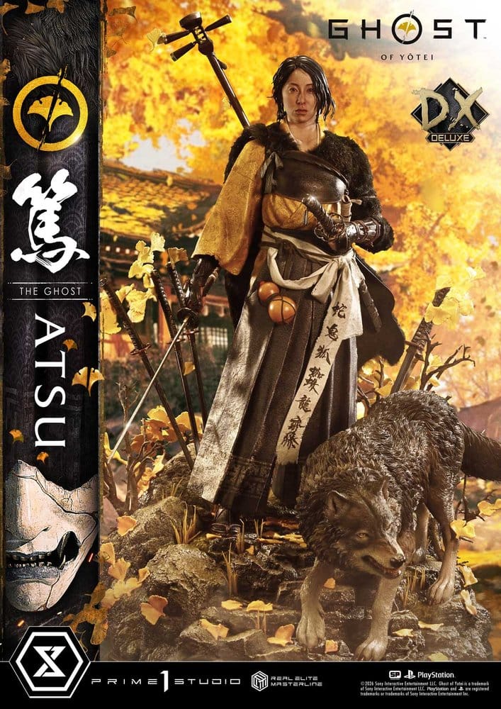 Ghost of Yotei Real Elite Masterline Statue 1/4 Atsu DX Bonus Version 59 cm