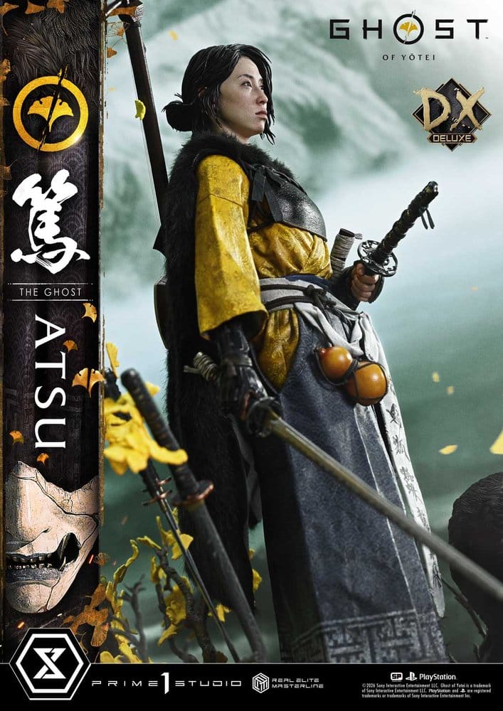 Ghost of Yotei Real Elite Masterline Statue 1/4 Atsu DX Bonus Version 59 cm