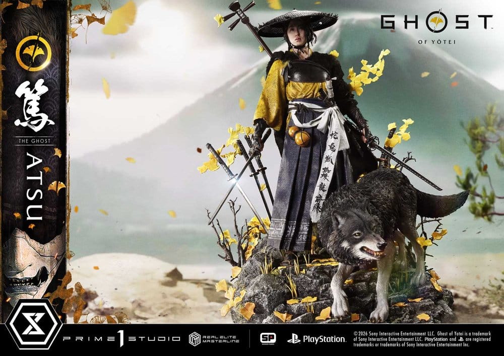 Ghost of Yotei Real Elite Masterline Statue 1/4 Atsu DX Bonus Version 59 cm