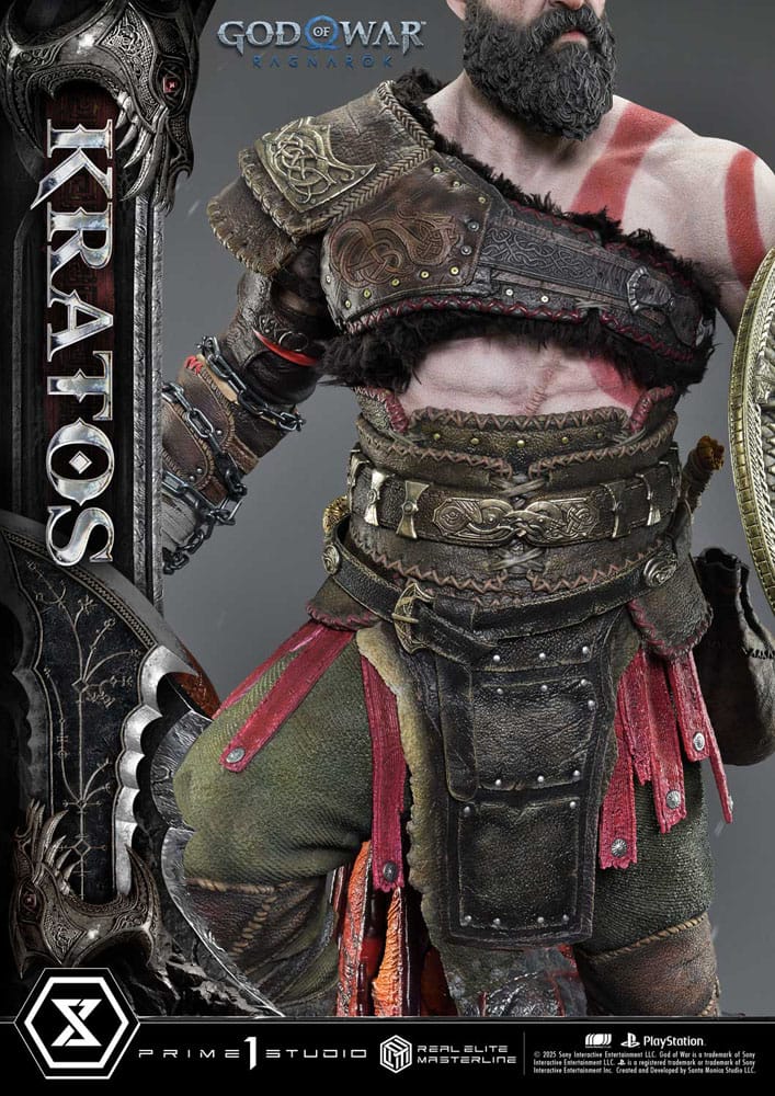 God of War: Ragnarok statuette Real Elite Masterline Series 1/3 Kratos Ultimate Version 95 cm