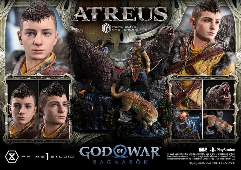 God of War: Ragnarok Real Elite Masterline statuette 1/3 Atreus 96 cm