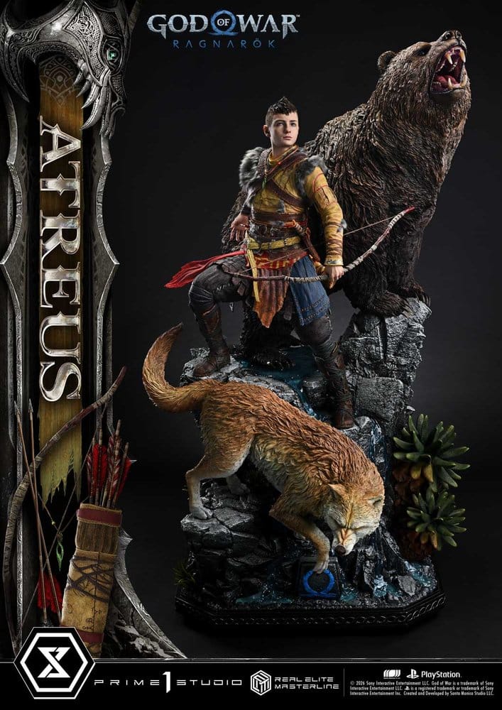 God of War: Ragnarok Real Elite Masterline statuette 1/3 Atreus Deluxe Version 96 cm