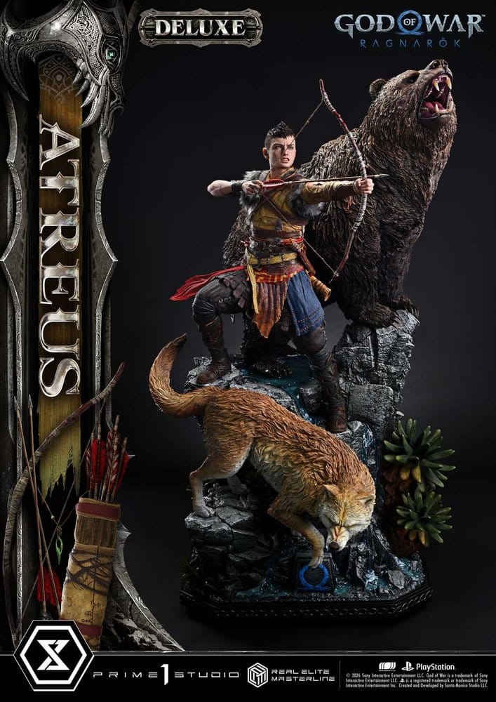 God of War: Ragnarok Real Elite Masterline statuette 1/3 Atreus DX Bonus Version 96 cm