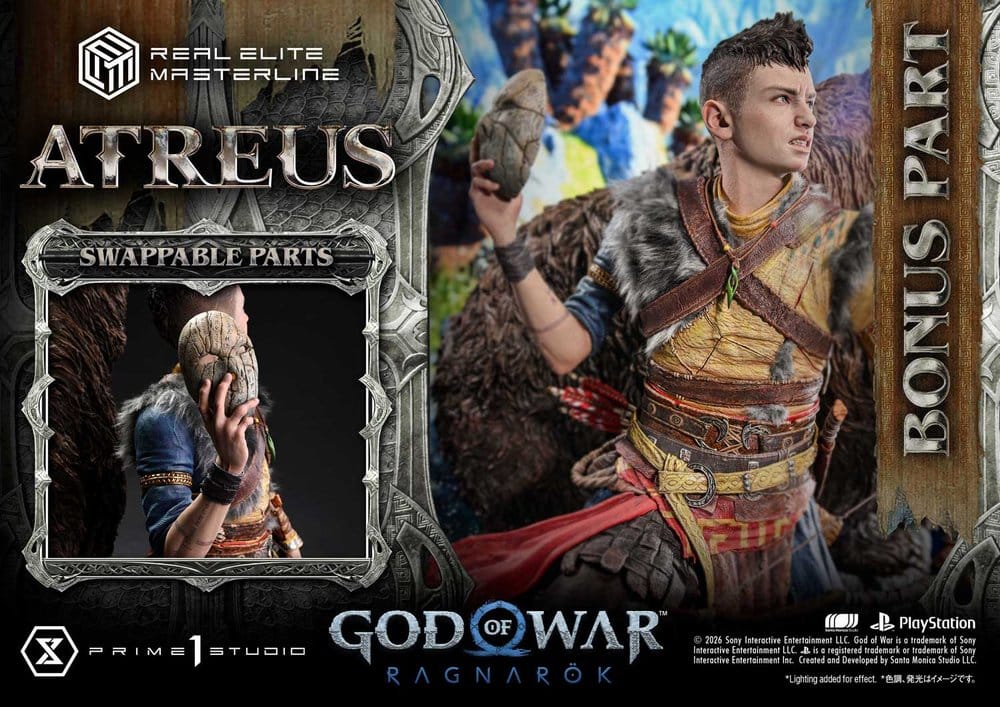 God of War: Ragnarok Real Elite Masterline statuette 1/3 Atreus DX Bonus Version 96 cm