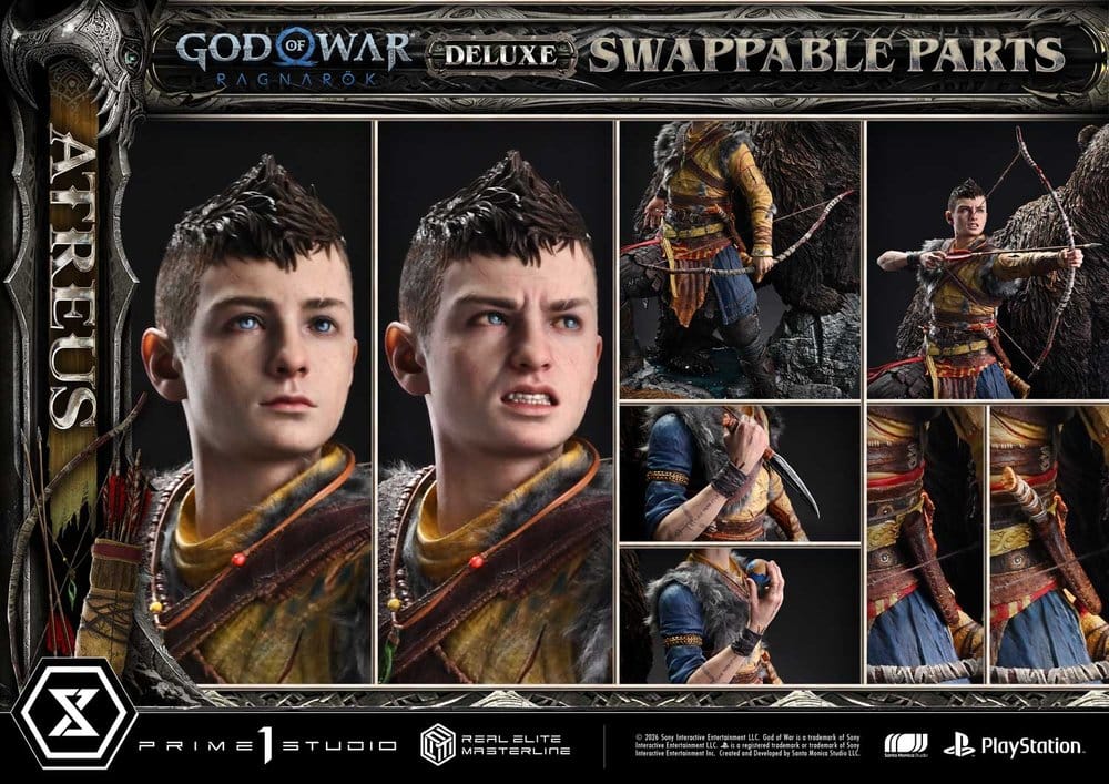God of War: Ragnarok Real Elite Masterline statuette 1/3 Atreus DX Bonus Version 96 cm