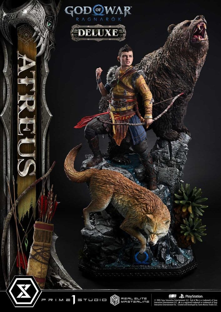 God of War: Ragnarok Real Elite Masterline statuette 1/3 Atreus DX Bonus Version 96 cm