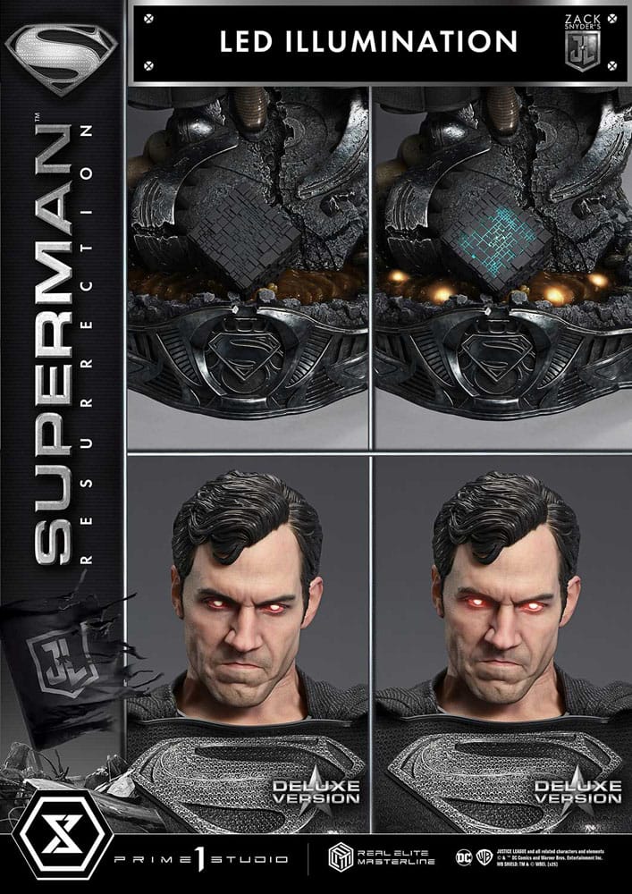 Zack Snyder's Justice League statuette Real Elite Masterline Series 1/3 Superman Resurrection Deluxe Ver. 95 cm