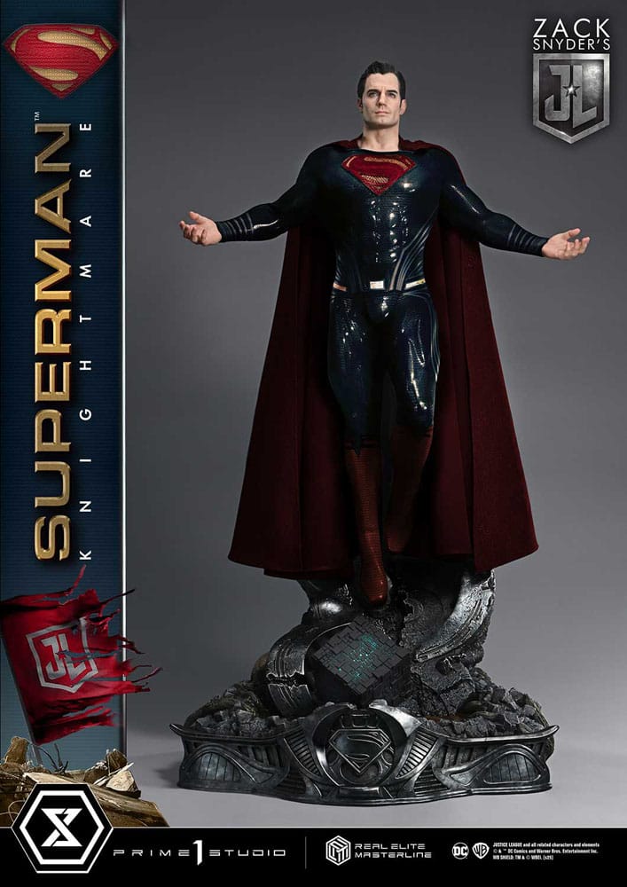 Zack Snyder's Justice League statuette Real Elite Masterline Series 1/3 Superman Knightmare Color Edition 95 cm