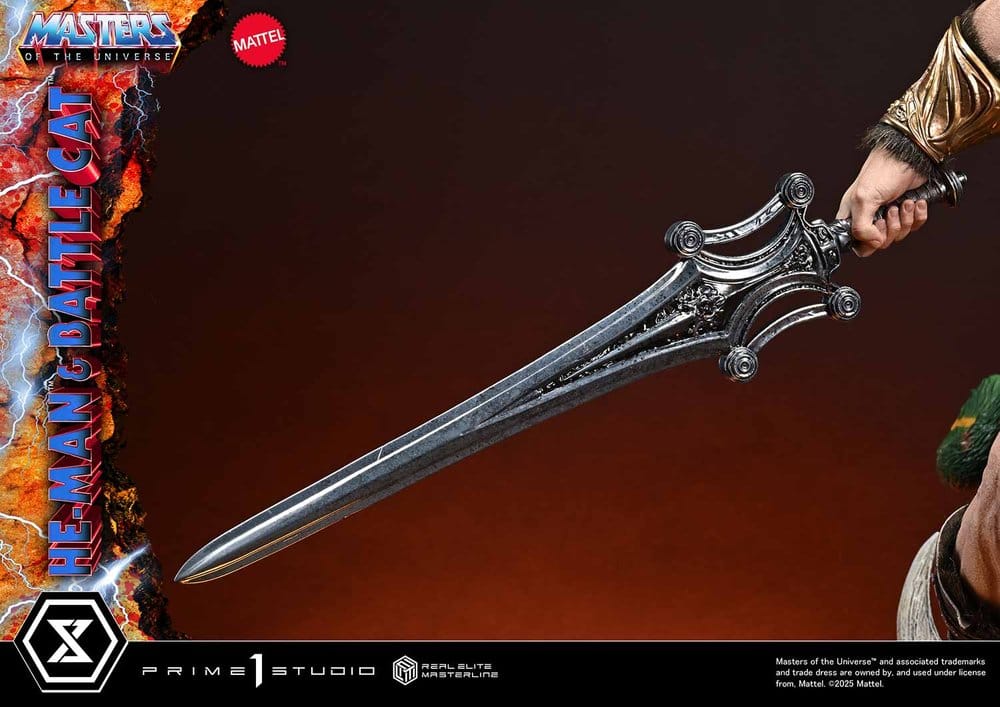 Masters of the Universe statuette Real Elite Masterline Series 1/4 He-Man & Battle Cat Ultimate Version 86 cm