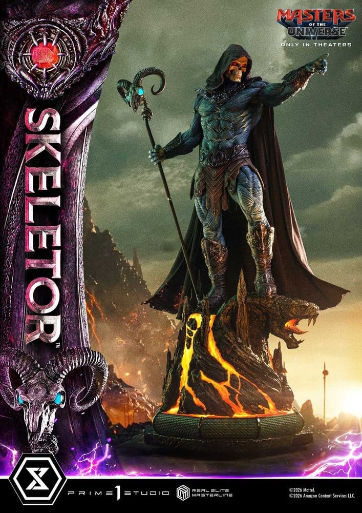 Les Maîtres de l'univers (2026 Film) Real Elite Masterline Series Statue 1/3 Skeletor 95 cm