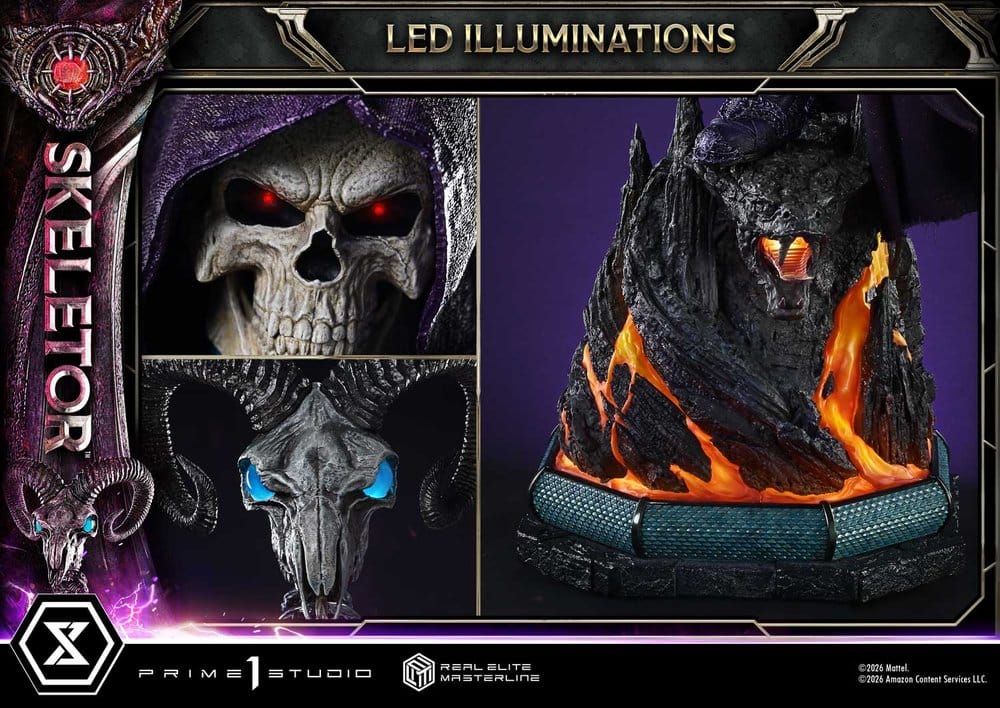 Les Maîtres de l'univers (2026 Film) Real Elite Masterline Series Statue 1/3 Skeletor 95 cm