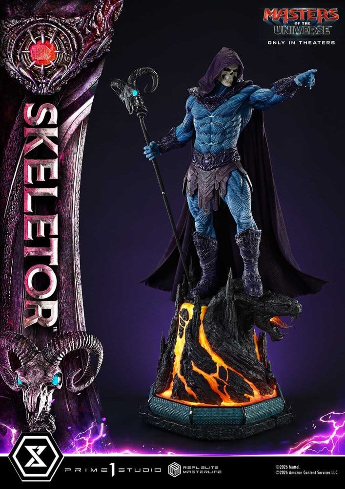 Les Maîtres de l'univers (2026 Film) Real Elite Masterline Series Statue 1/3 Skeletor 95 cm