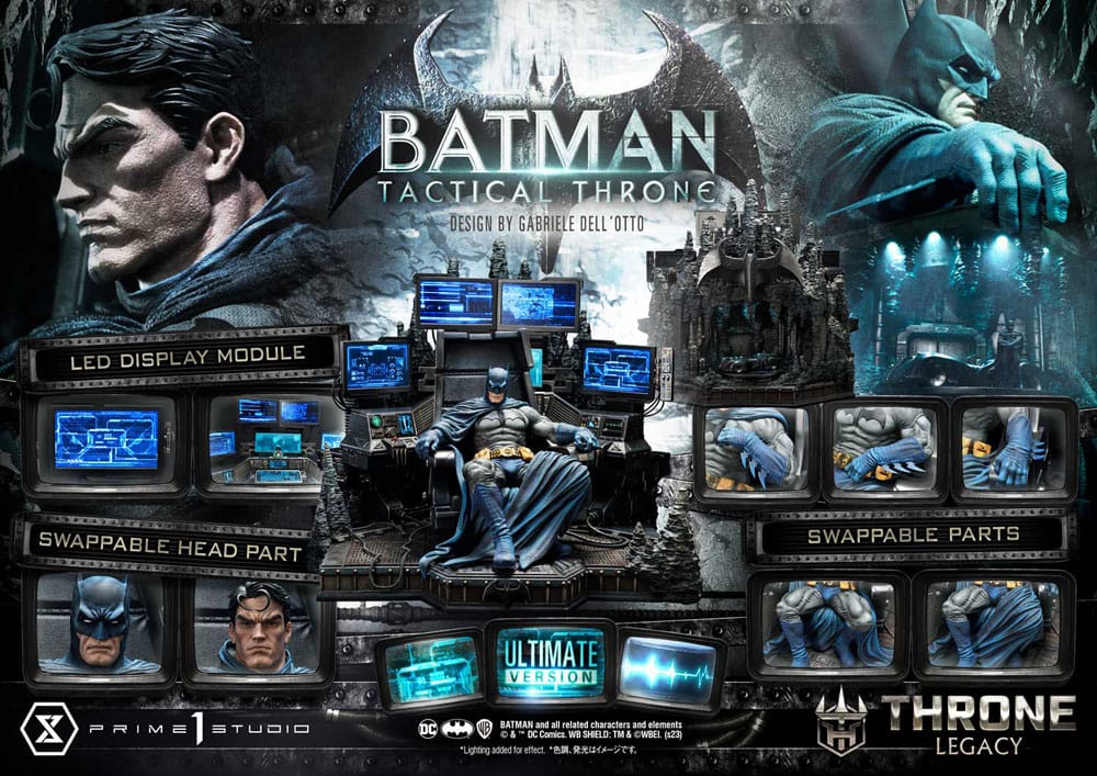 DC Comics statuette 1/3 Throne Legacy Collection Batman Tactical Throne Ultimate Version 57 cm