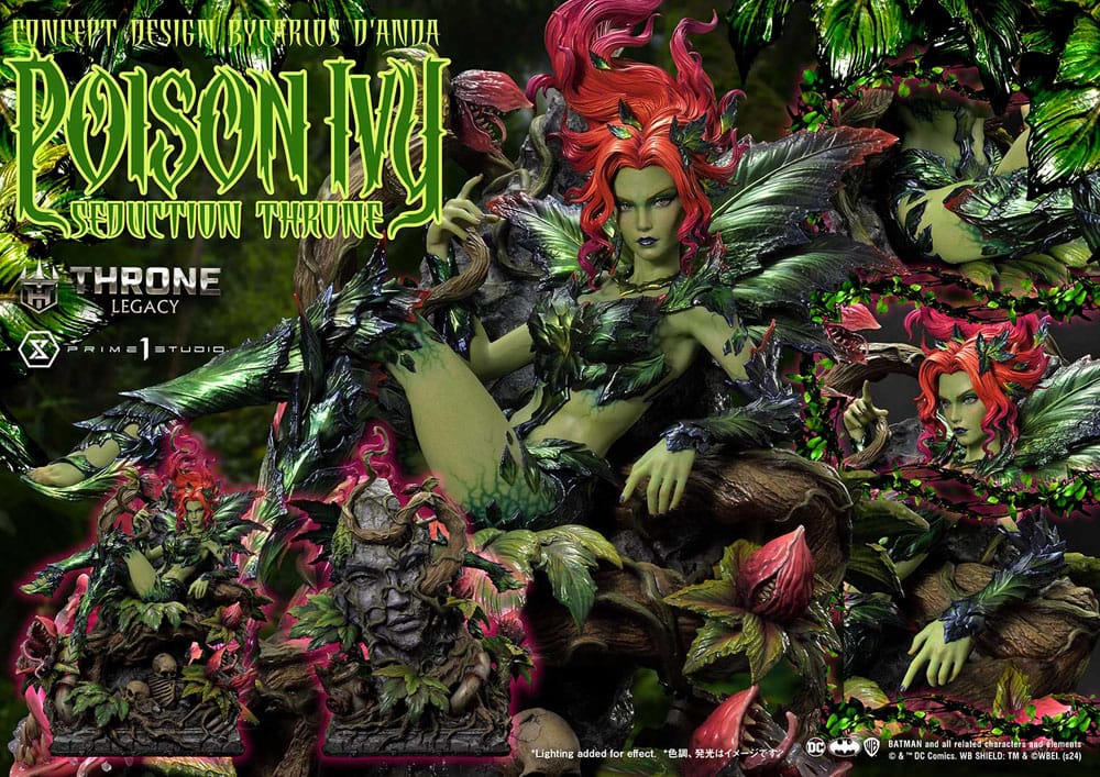 DC Comics statuette 1/4 Throne Legacy Collection Batman Poison Ivy Seduction Throne Deluxe Version 55 cm