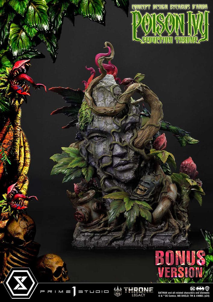 DC Comics statuette 1/4 Throne Legacy Collection Batman Poison Ivy Seduction Throne Deluxe Bonus Version 55 cm