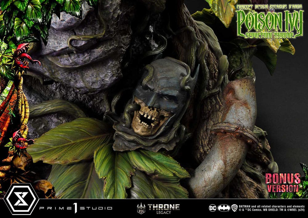 DC Comics statuette 1/4 Throne Legacy Collection Batman Poison Ivy Seduction Throne Deluxe Bonus Version 55 cm