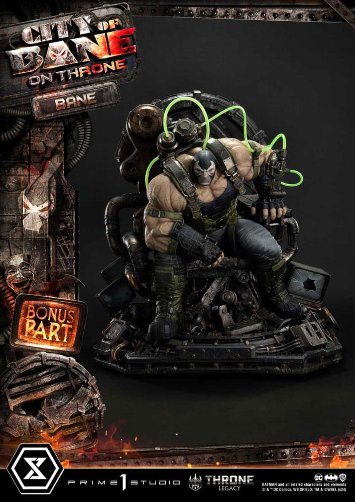 DC Comics statuette 1/4 Throne Legacy Collection Batman Bane on Throne Deluxe Bonus Version 61 cm