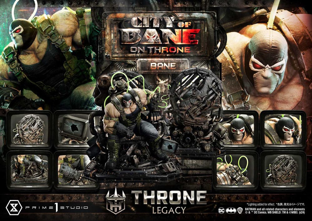 DC Comics statuette 1/4 Throne Legacy Collection Batman Bane on Throne Deluxe Bonus Version 61 cm