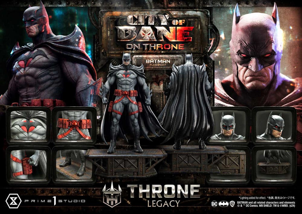 DC Comics statuette 1/4 Throne Legacy Collection Flashpoint Batman Bonus Version 60 cm