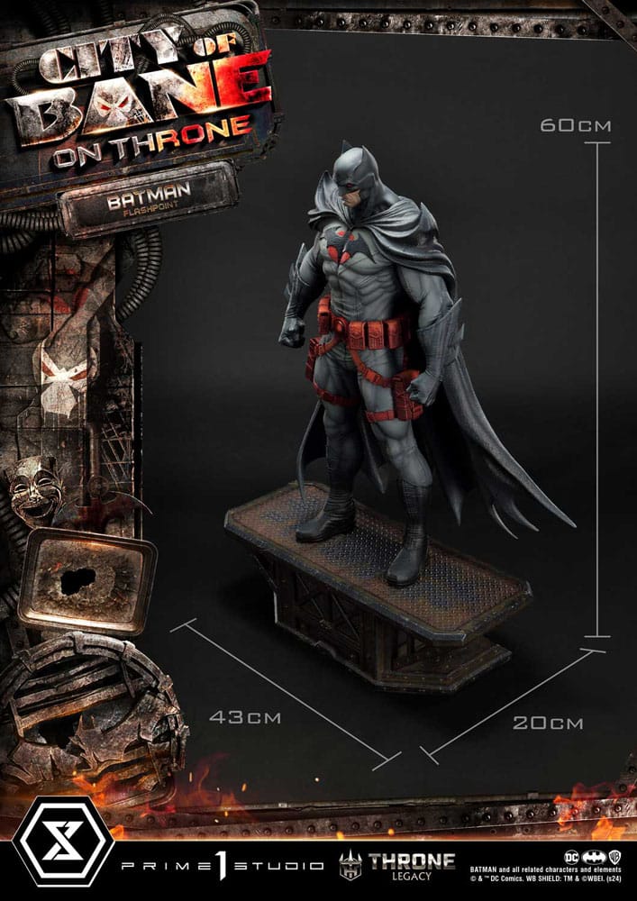 DC Comics statuette 1/4 Throne Legacy Collection Flashpoint Batman Bonus Version 60 cm