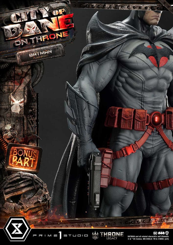 DC Comics statuette 1/4 Throne Legacy Collection Flashpoint Batman Bonus Version 60 cm