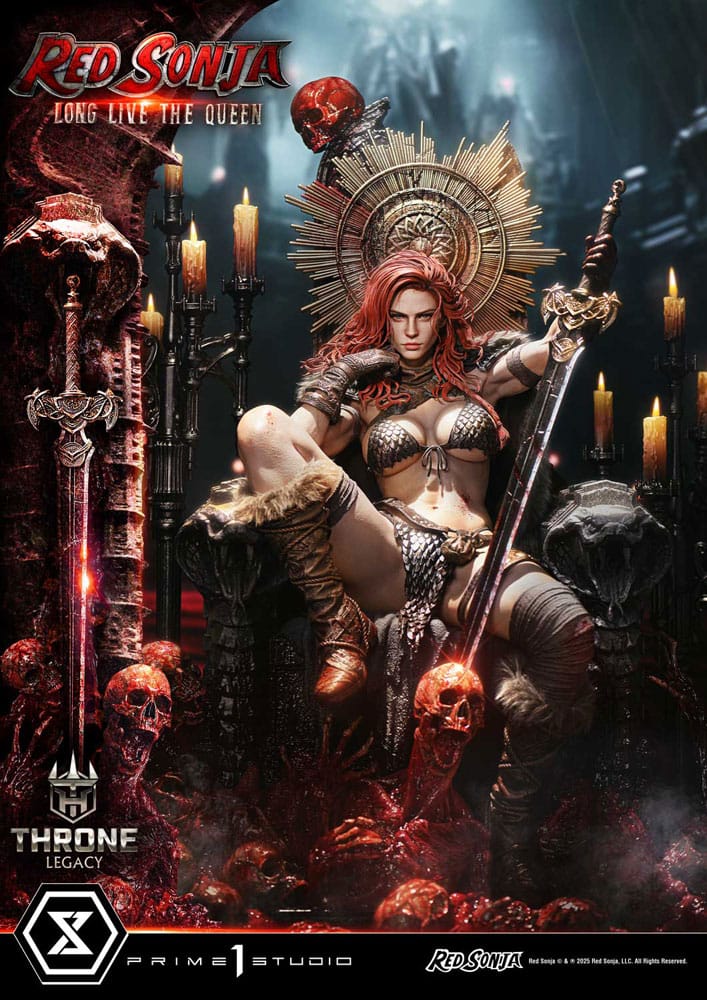 Red Sonja statuette 1/3 Throne Legacy Collection Red Sonja: Long Live the Queen 77 cm