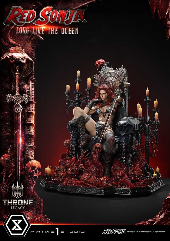 Red Sonja statuette 1/3 Throne Legacy Collection Red Sonja: Long Live the Queen 77 cm