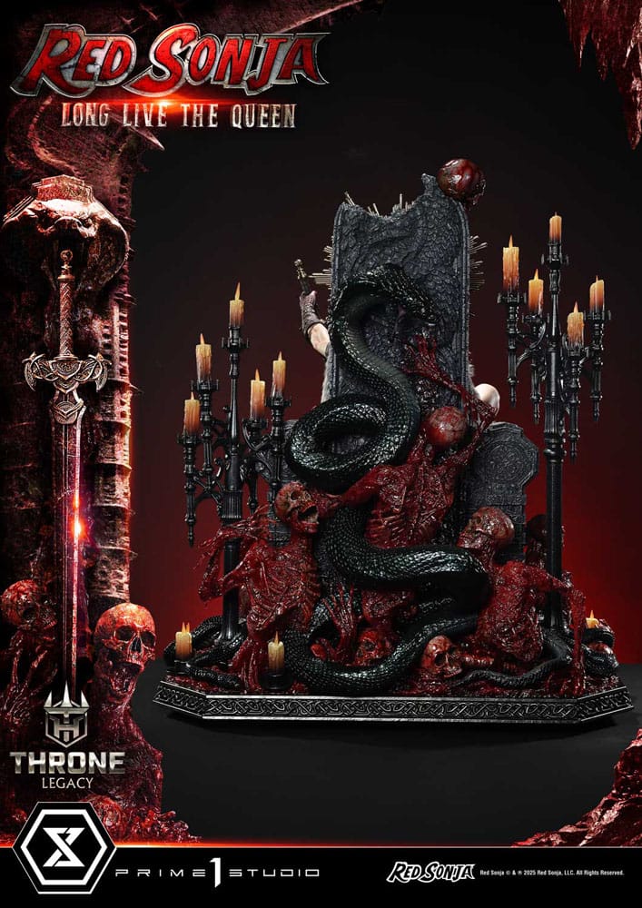 Red Sonja statuette 1/3 Throne Legacy Collection Red Sonja: Long Live the Queen 77 cm