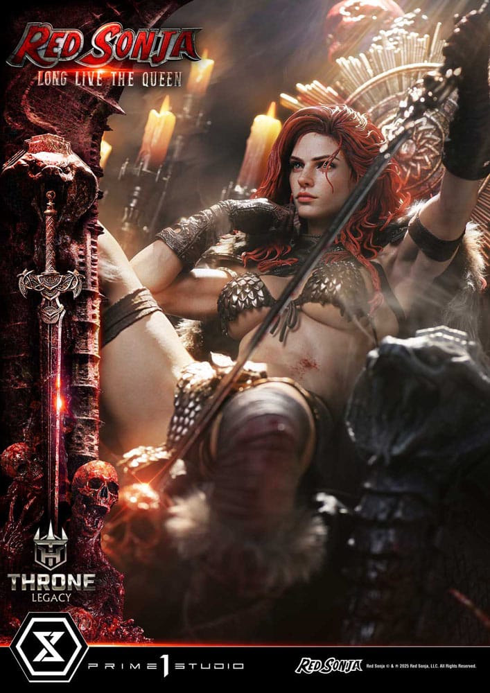 Red Sonja statuette 1/3 Throne Legacy Collection Red Sonja: Long Live the Queen 77 cm