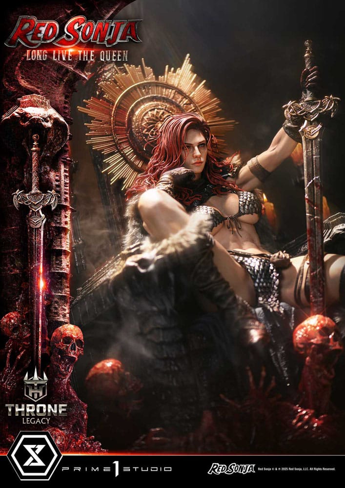 Red Sonja statuette 1/3 Throne Legacy Collection Red Sonja: Long Live the Queen 77 cm