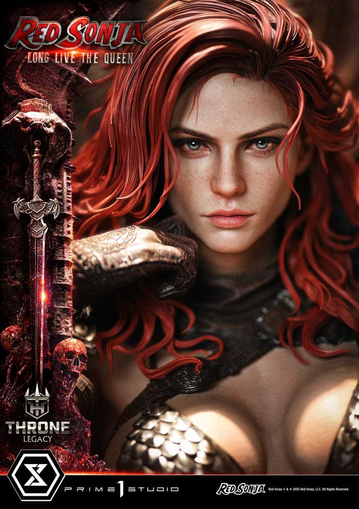 Red Sonja statuette 1/3 Throne Legacy Collection Red Sonja: Long Live the Queen 77 cm