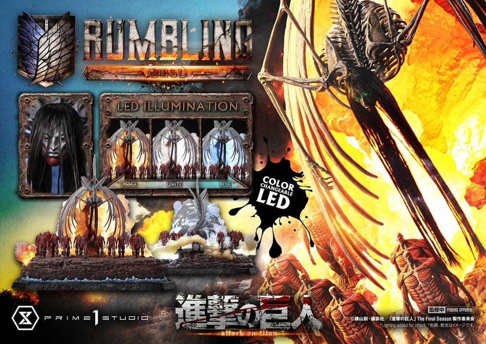L´Attaque des Titans statuette Ultimate Diorama Masterline Series The Rumbling 64 cm