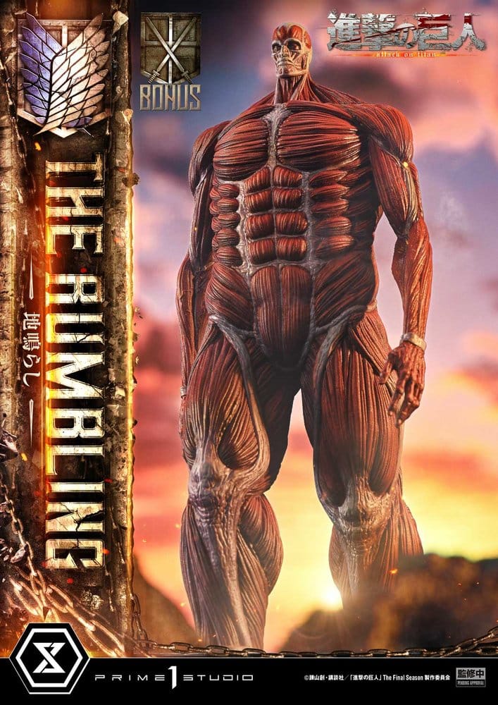 L´Attaque des Titans statuette Ultimate Diorama Masterline Series The Rumbling Bonus Version 64 cm